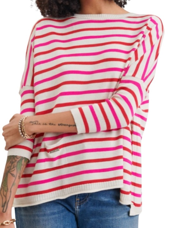 Mersea Other - MERSEA Catalina Crewneck Sweater in Poppy Stripe OS